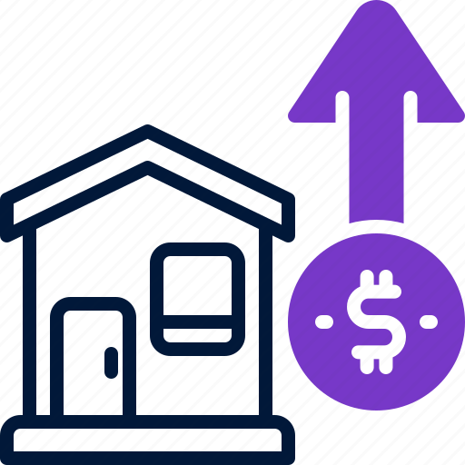 Profit, house, property, investment, growth icon - Download on Iconfinder