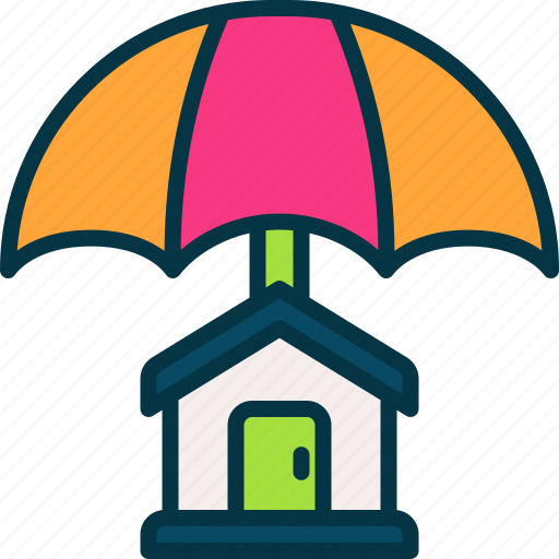 Home, insurance, umbrella, property, protection icon - Download on Iconfinder