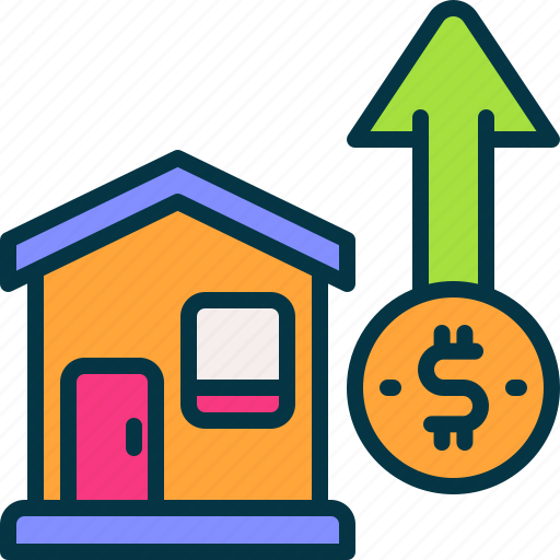 Profit, house, property, investment, growth icon - Download on Iconfinder