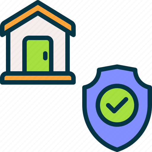 Protection, house, shield, real, estate, secure icon - Download on Iconfinder
