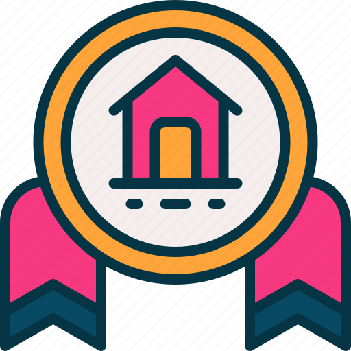 Quality, house, medal, award, property icon - Download on Iconfinder