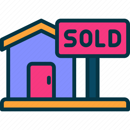 Sold, sale, house, real, estate, property icon - Download on Iconfinder