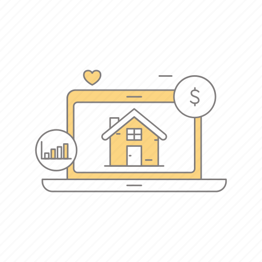 Business, home, house, online, property, property business icon - Download on Iconfinder