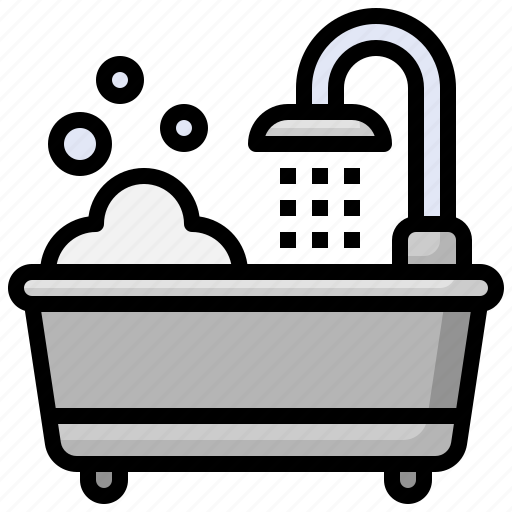 Bathtub, wellness, hygiene, clean, washing icon - Download on Iconfinder