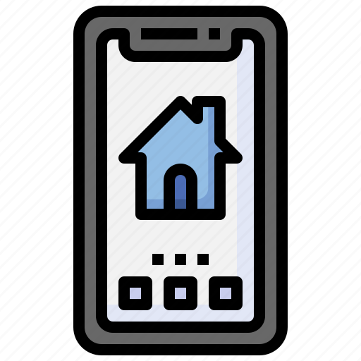 Mobile, search, phone, real, estate, electronics, house icon - Download on Iconfinder