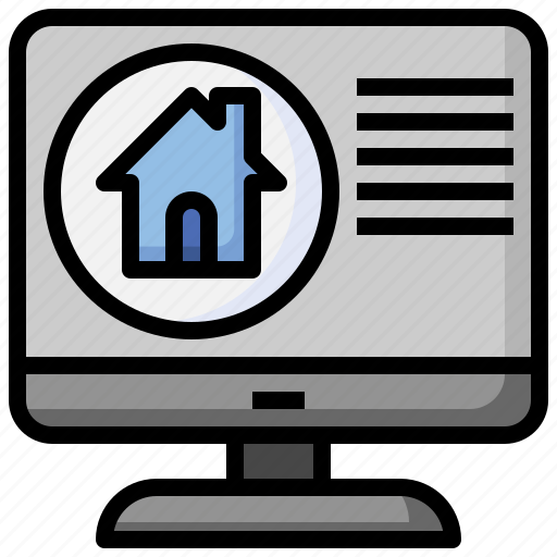 Real, estate, view, house, home, search, screen icon - Download on Iconfinder