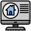 real, estate, view, house, home, search, screen, computer 