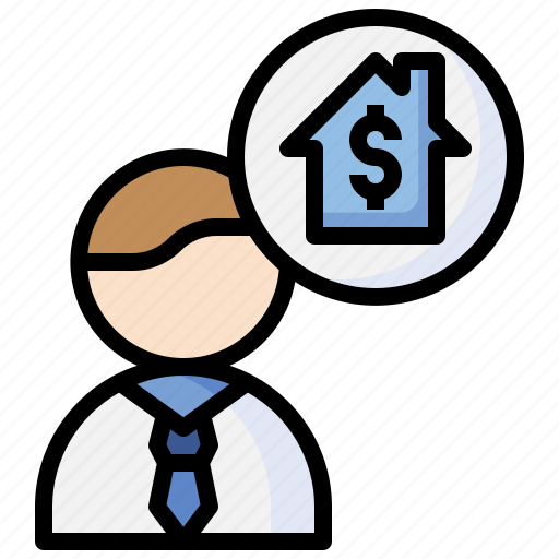 Real, estate, agent, property, person, professions, jobs icon - Download on Iconfinder