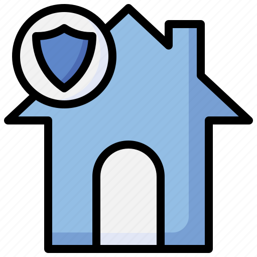 Shield, home, insurance, real, estate, safe, protection icon - Download on Iconfinder