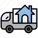 van, real, estate, transportation, moving, home, truck