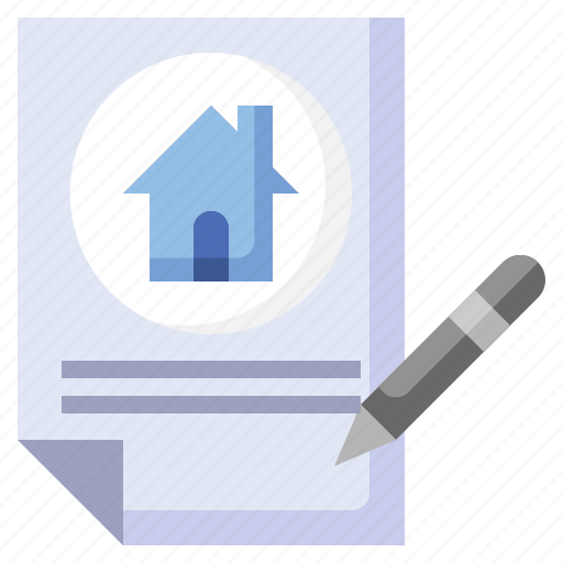Contract, real, estate, swap, documents, houses, home icon - Download on Iconfinder
