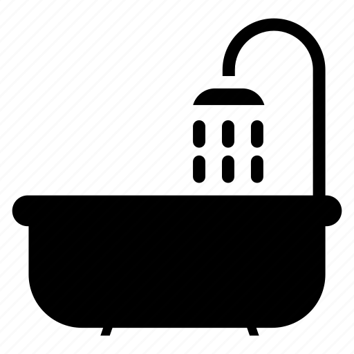 Bath, bathroom, bathub, property, shower, wash, water icon - Download on Iconfinder
