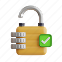 unlock, lock, safe, password, security, padlock, safety, locked, key 
