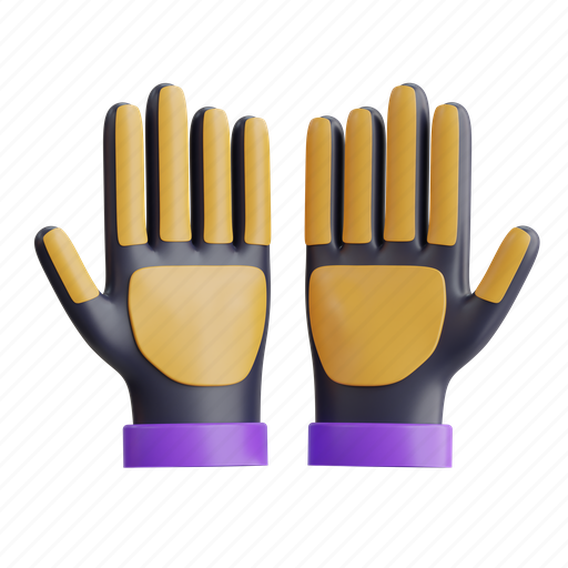 Glove, protection, hand, safety, latex, equipment, medical 3D illustration - Download on Iconfinder