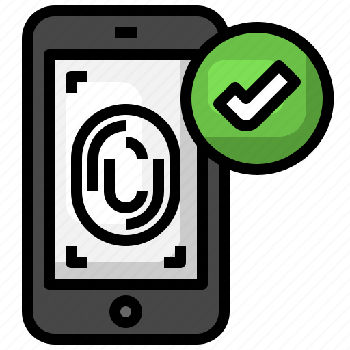 Fingerprint, touch, screen, authentication, access, electronics icon - Download on Iconfinder