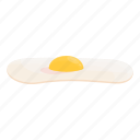 fried, egg, breakfast, protein