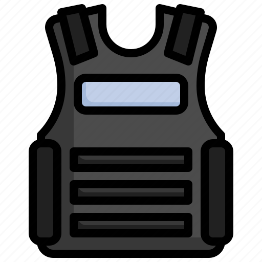 Armor, vest, paintball, bulletproof, protection icon - Download on Iconfinder
