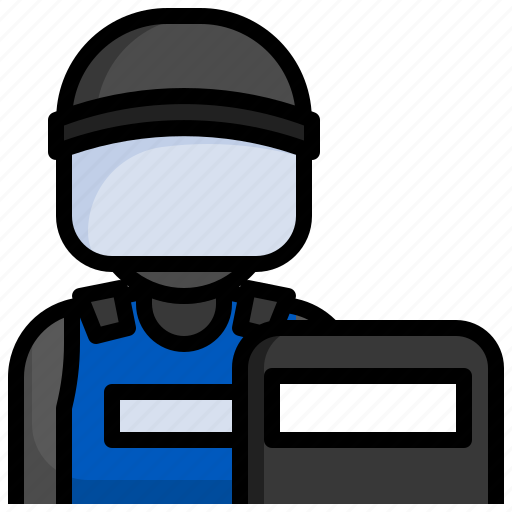Police, professions, jobs, security, guard, guardian, policemen icon - Download on Iconfinder