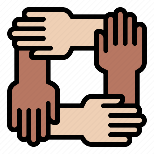 Collaboration, cooperation, hands, join, people, together icon - Download on Iconfinder