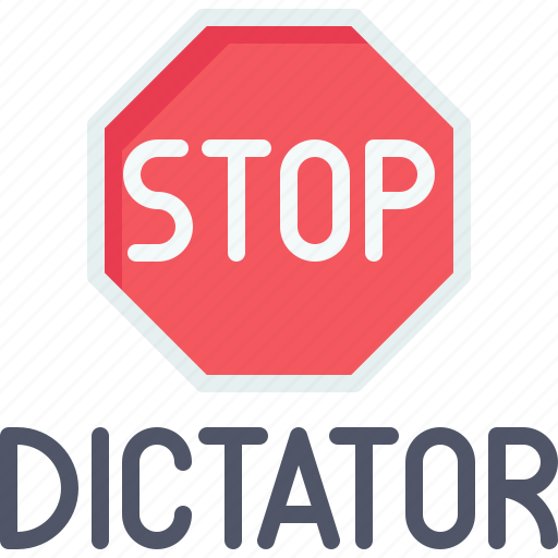 Democracy, demonstration, no dictator, sign, stop, strike icon - Download on Iconfinder