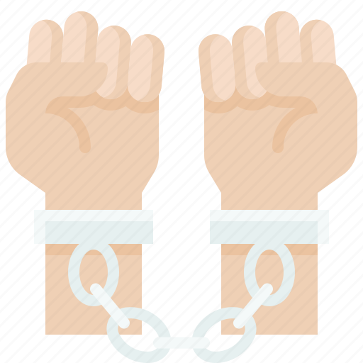Arrestment, dependence, handcuffs, offence, protester, strike icon - Download on Iconfinder