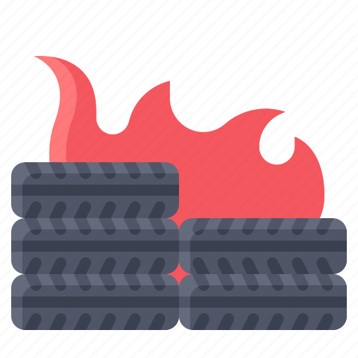 Arson, burn, fire, strike, tire, violence icon - Download on Iconfinder