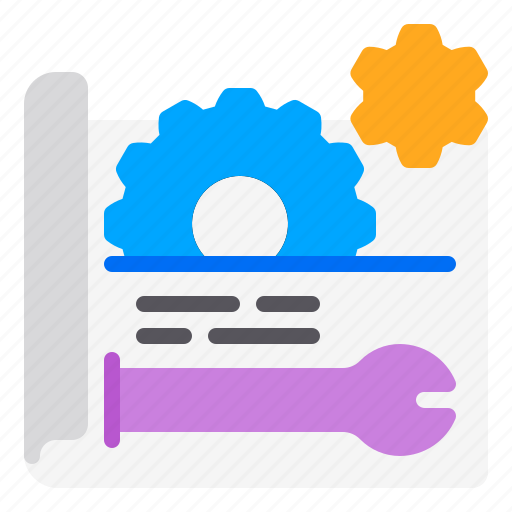 Gear, plan, prototype, settings, wrench icon - Download on Iconfinder