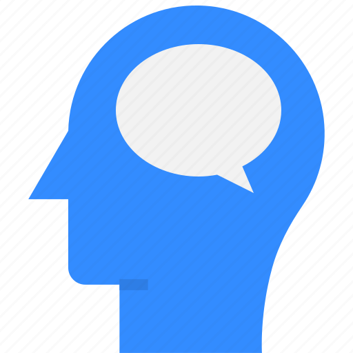 Opinion, psychology, skill, mindset, talk, thinking, communication icon - Download on Iconfinder