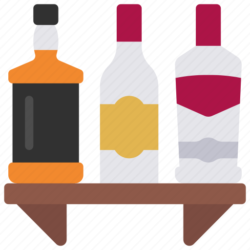 Alcohol, drinks, shelf, beverage, spirits icon - Download on Iconfinder