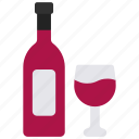 wine, bottle, and, glass, alcohol