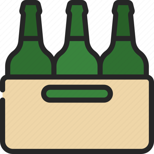 Beer, bottle, crate, larger, alcohol icon - Download on Iconfinder