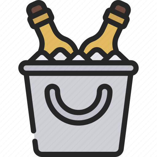 Drinks, ice, bucket, champagne, service icon - Download on Iconfinder