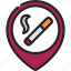 smoking, area, smoker, location, pin 