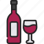wine, bottle, and, glass, alcohol 