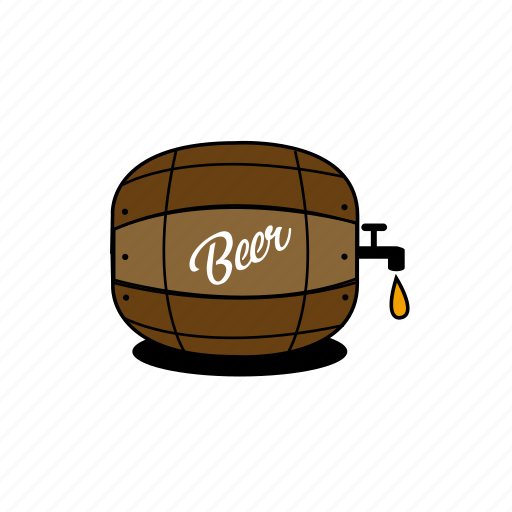 Barrel, beer, beer foam, foam, grain, illustration, yellow icon - Download on Iconfinder