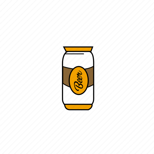 Beer, cans, clean, colors, illustration, vector design, yellow icon - Download on Iconfinder