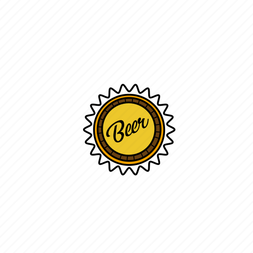 Beer, beer plug, celebrating, cheers, plug, vector design, yellow icon - Download on Iconfinder