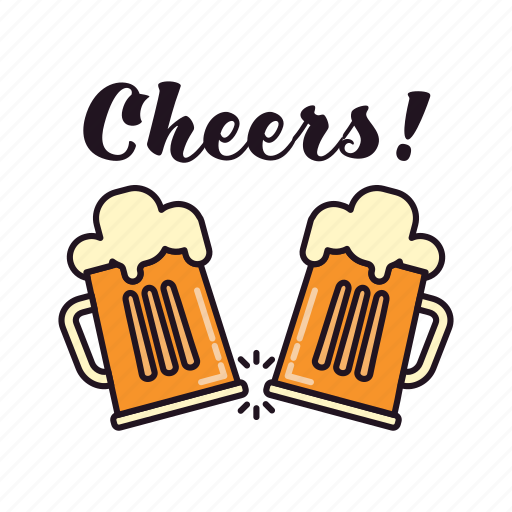 Alcohol, beer, celebrating, cheers, drinking, glasses, pub icon - Download on Iconfinder