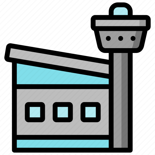 Airports, facility, public, public facilities, building, element icon - Download on Iconfinder