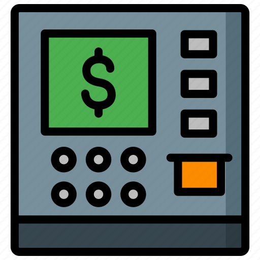 Atm, cash, money, public, public facilities icon - Download on Iconfinder