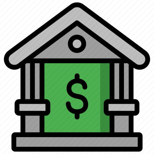 Bank, building, city, park, public facilities, banking icon - Download on Iconfinder