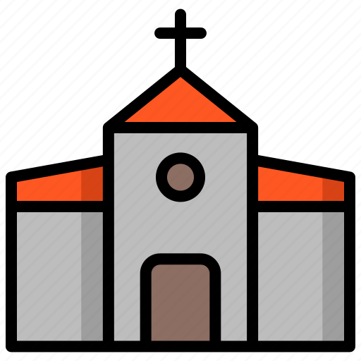 Church, architecture, building, public facilities, public, element icon - Download on Iconfinder