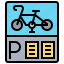 bicycle, bike, parking, sign, zone 