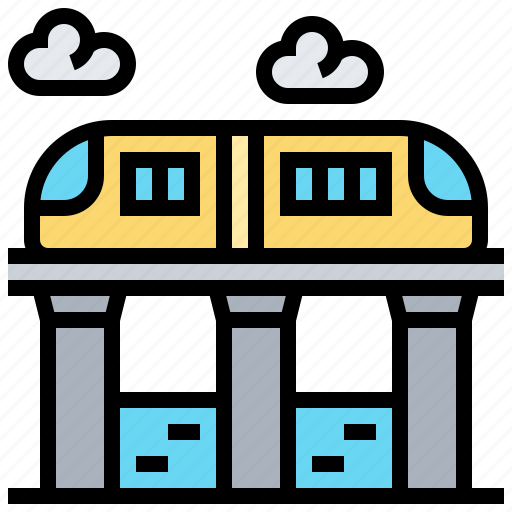 Commuter, public, train, transport, travel icon - Download on Iconfinder