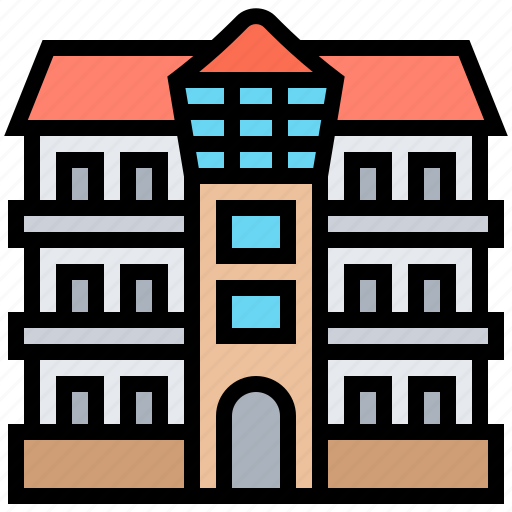 Apartment, building, housing, resident, social icon - Download on Iconfinder