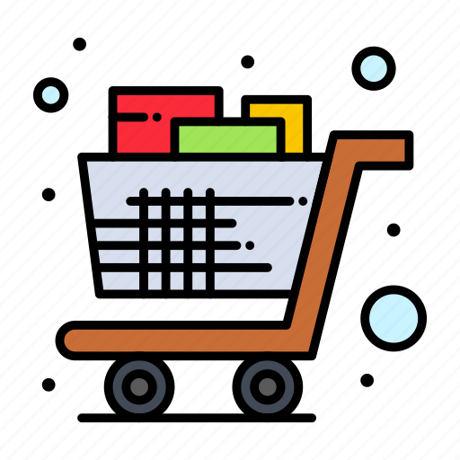 Cart, full, groceries, shopping, trolley icon - Download on Iconfinder