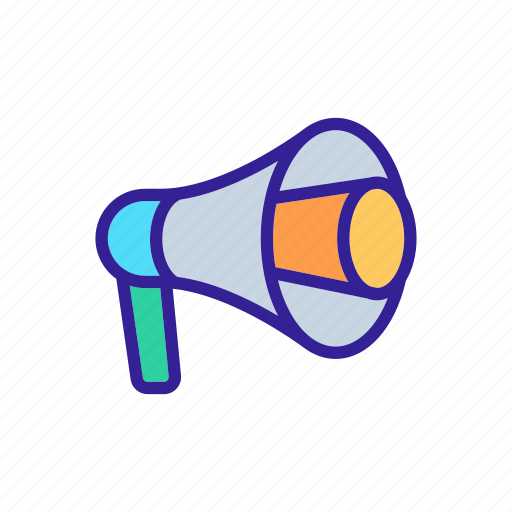 Horn, loud, loudspeaker, megaphone, music, public, speech icon - Download on Iconfinder
