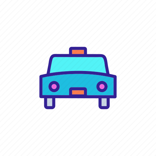 Automobile, car, public, silhouette, taxi, transport, vehicle icon - Download on Iconfinder