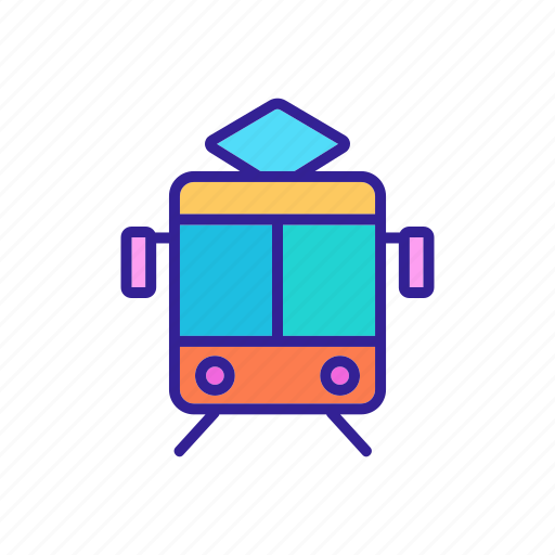 Public, rail, railway, traffic, train, tram, transport icon - Download on Iconfinder