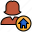 home, user, avatar, house 